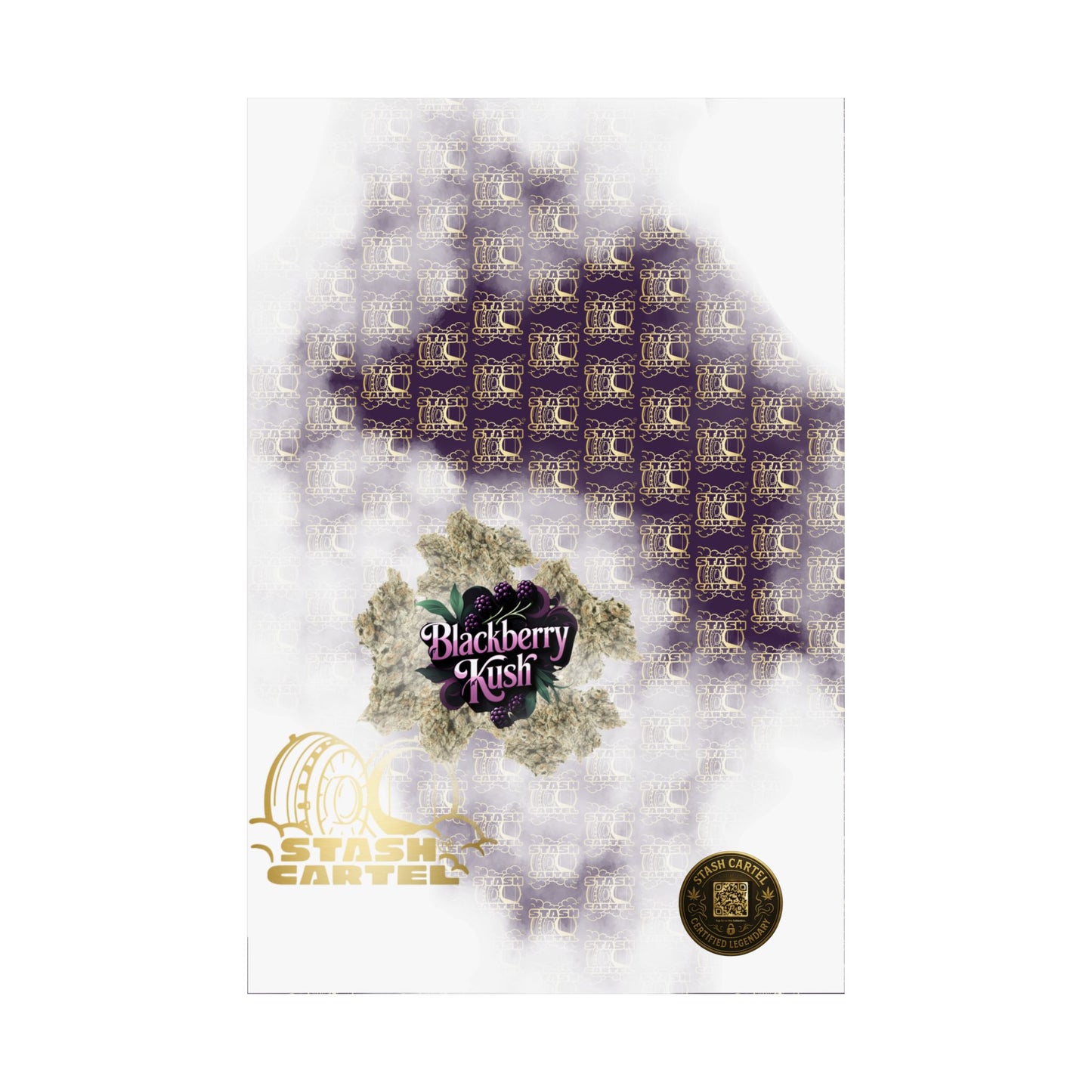 🫐 "Blackberry Kush" Midnight Indica Poster