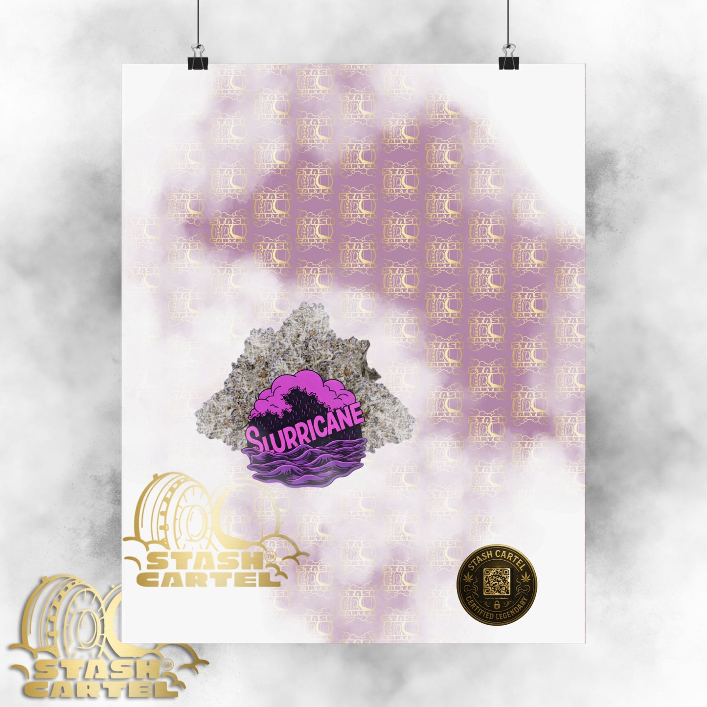🌪️💜 Slurricane Poster – Indica Power Poster with Creamy Grape Terps