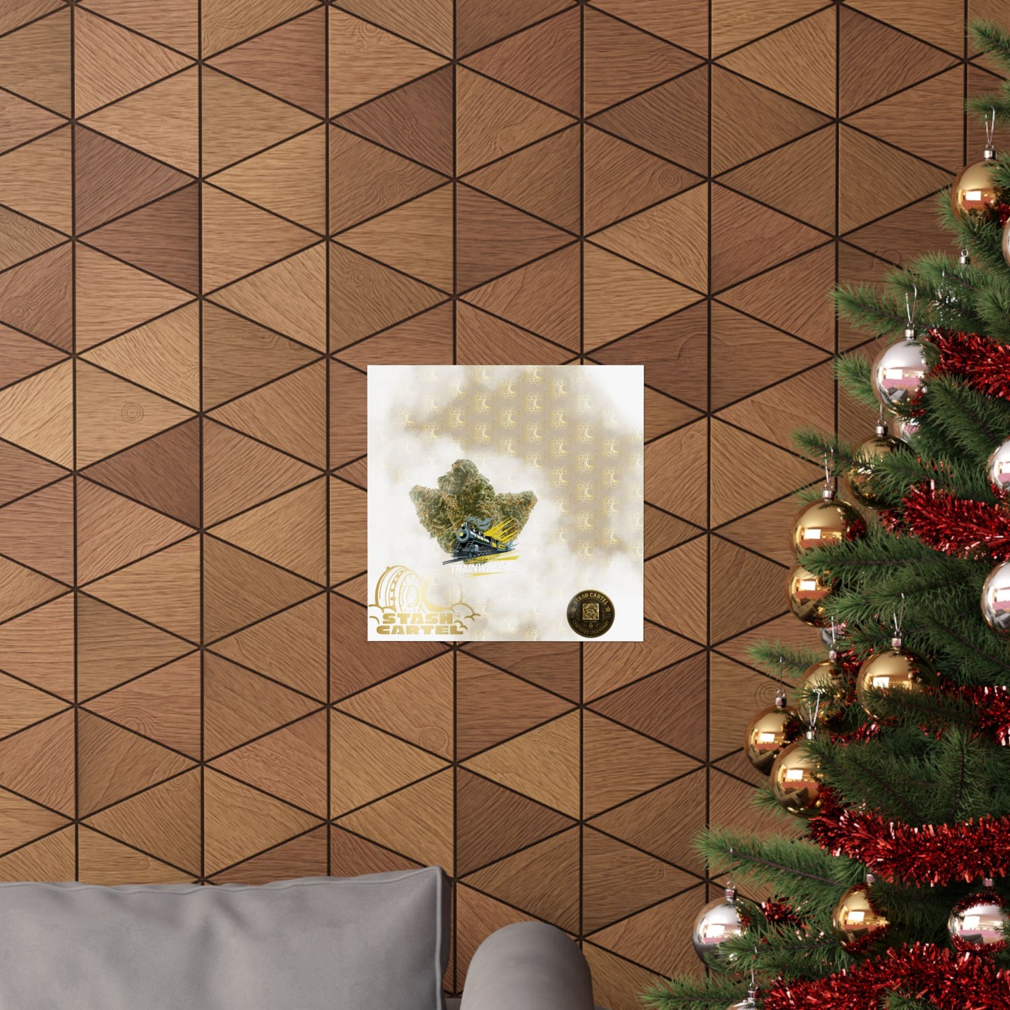 🚂⚡ Trainwreck Poster – High-Voltage Sativa Wall Art for Focus & Flow