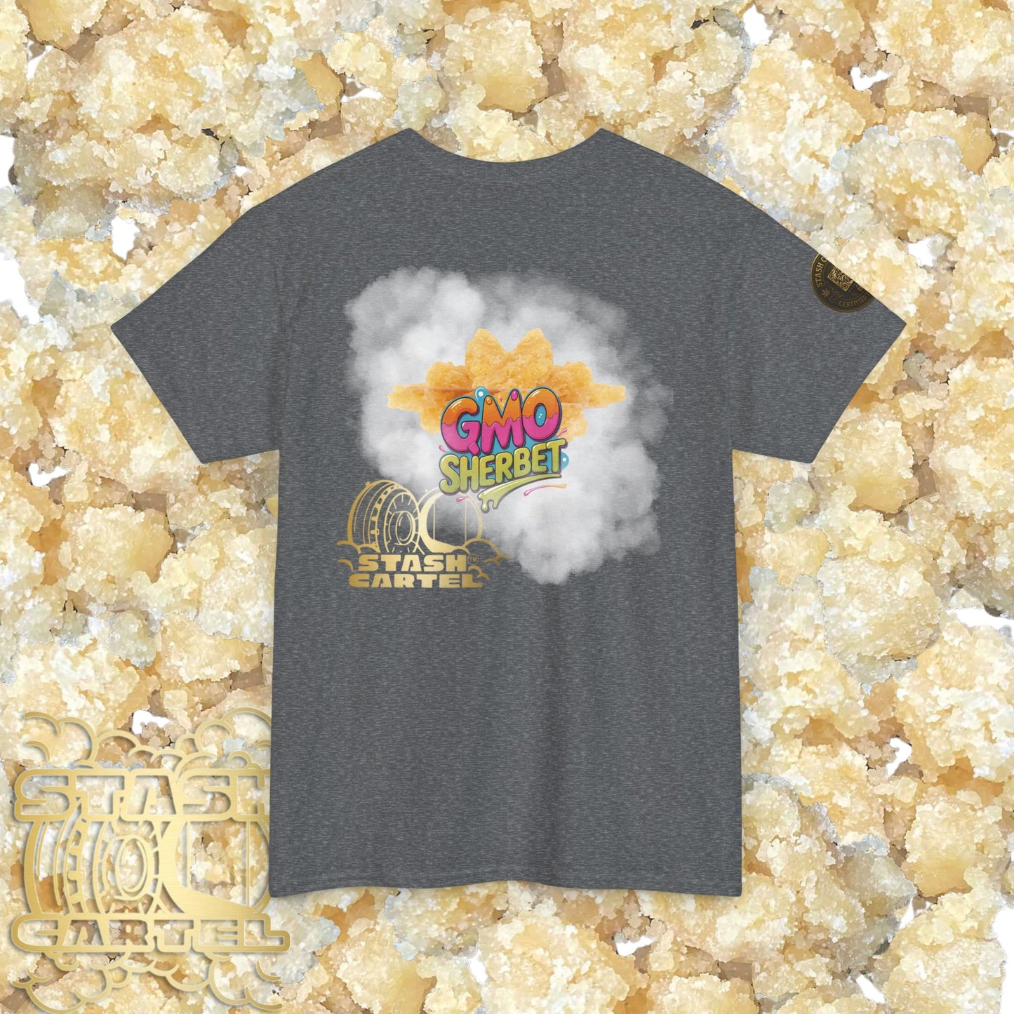 GMO Sherbet Sugar Wax Tee – Full Spectrum Drip, Loud & Creamy Unisex Heavy Cotton Tee