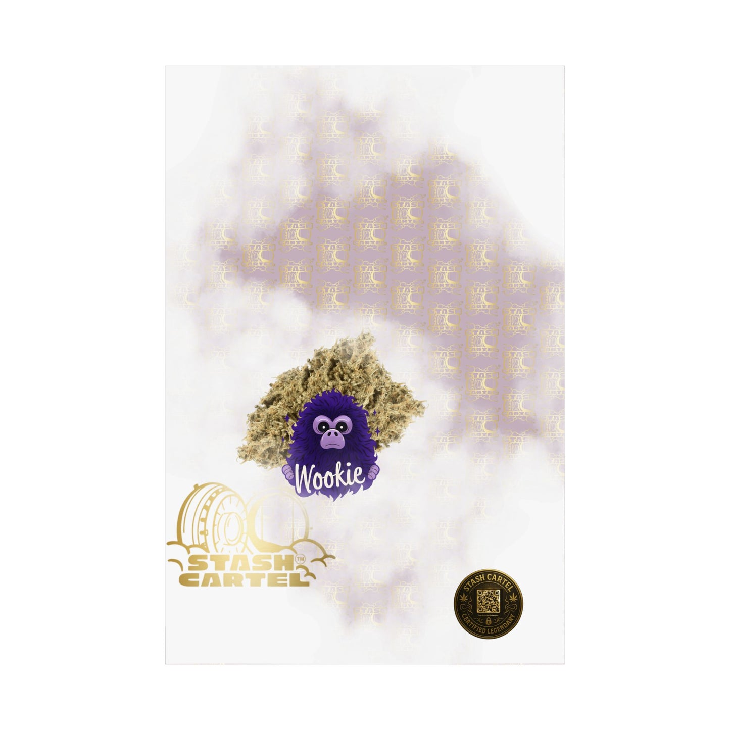 🧝‍♂️🌌 Wookie Poster – Psychedelic Funk Wall Art with Deep Indica Terps