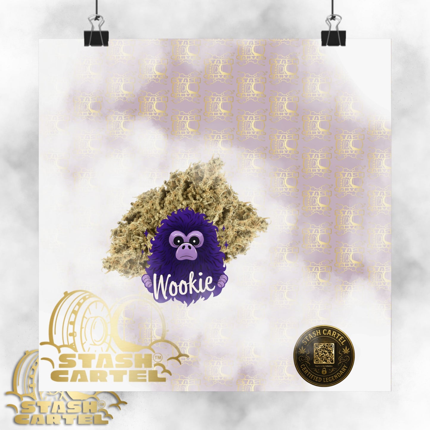 🧝‍♂️🌌 Wookie Poster – Psychedelic Funk Wall Art with Deep Indica Terps