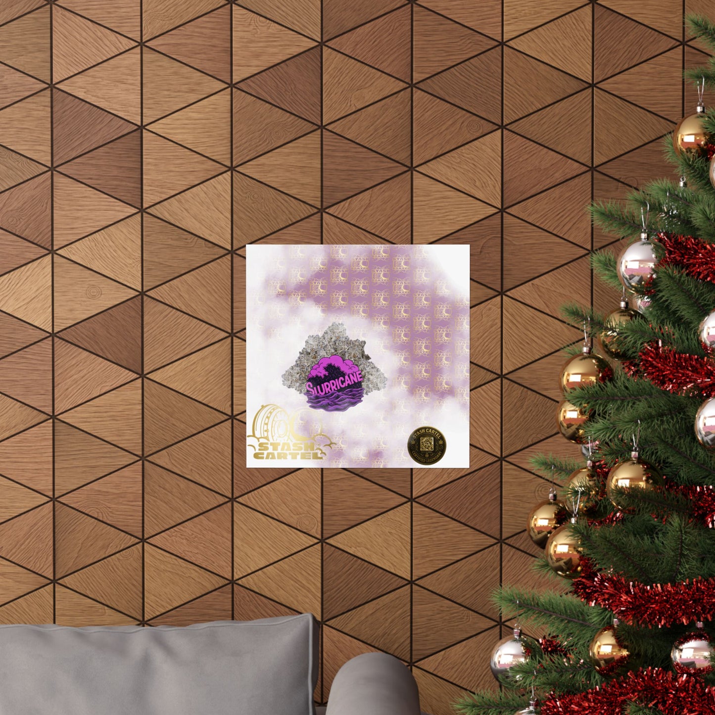 🌪️💜 Slurricane Poster – Indica Power Poster with Creamy Grape Terps