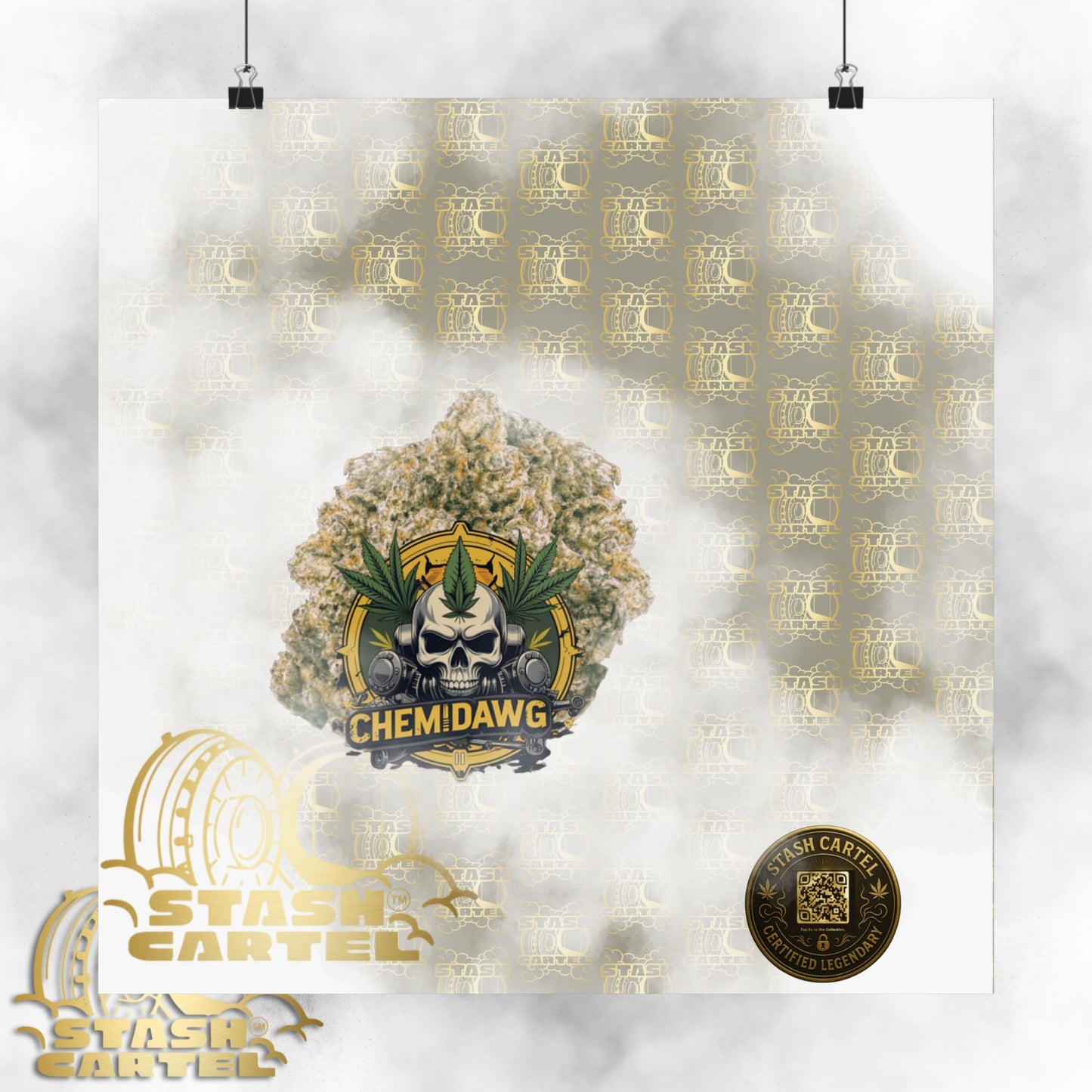 🧪⛽ Chemdawg Poster – Classic Gas Strain Wall Art with Heavy Hybrid Energy