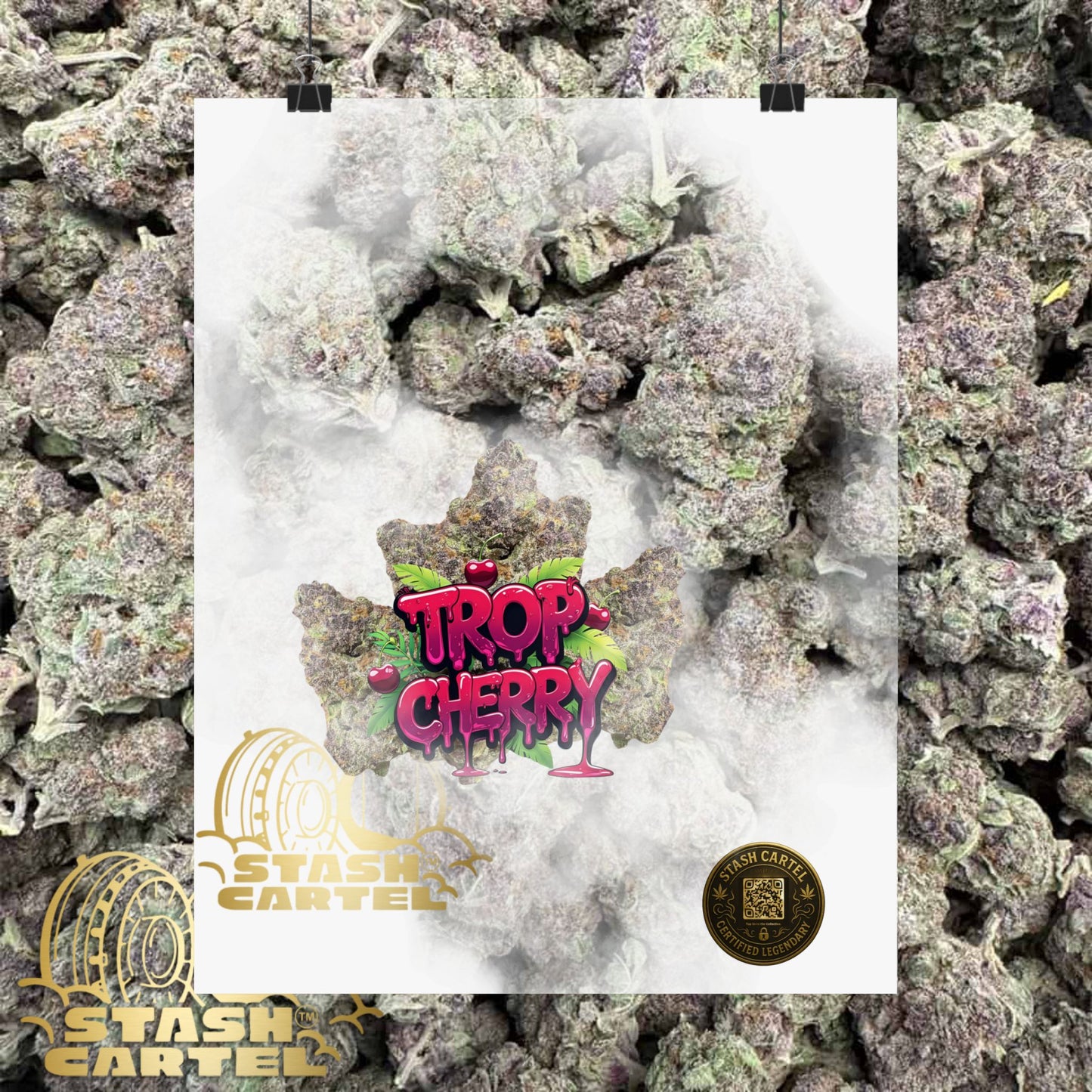 🍒⚡ Trop Cherry Poster – Sativa Poster for Sweet Energy & Focus