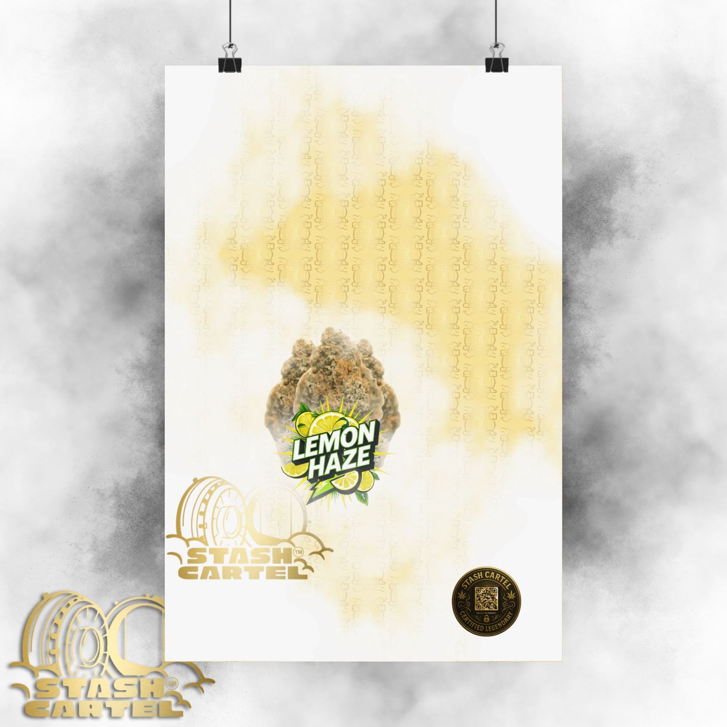 ☀️🍋 Lemon Haze Poster – Bright Citrus Sativa Poster for Focus & Clarity