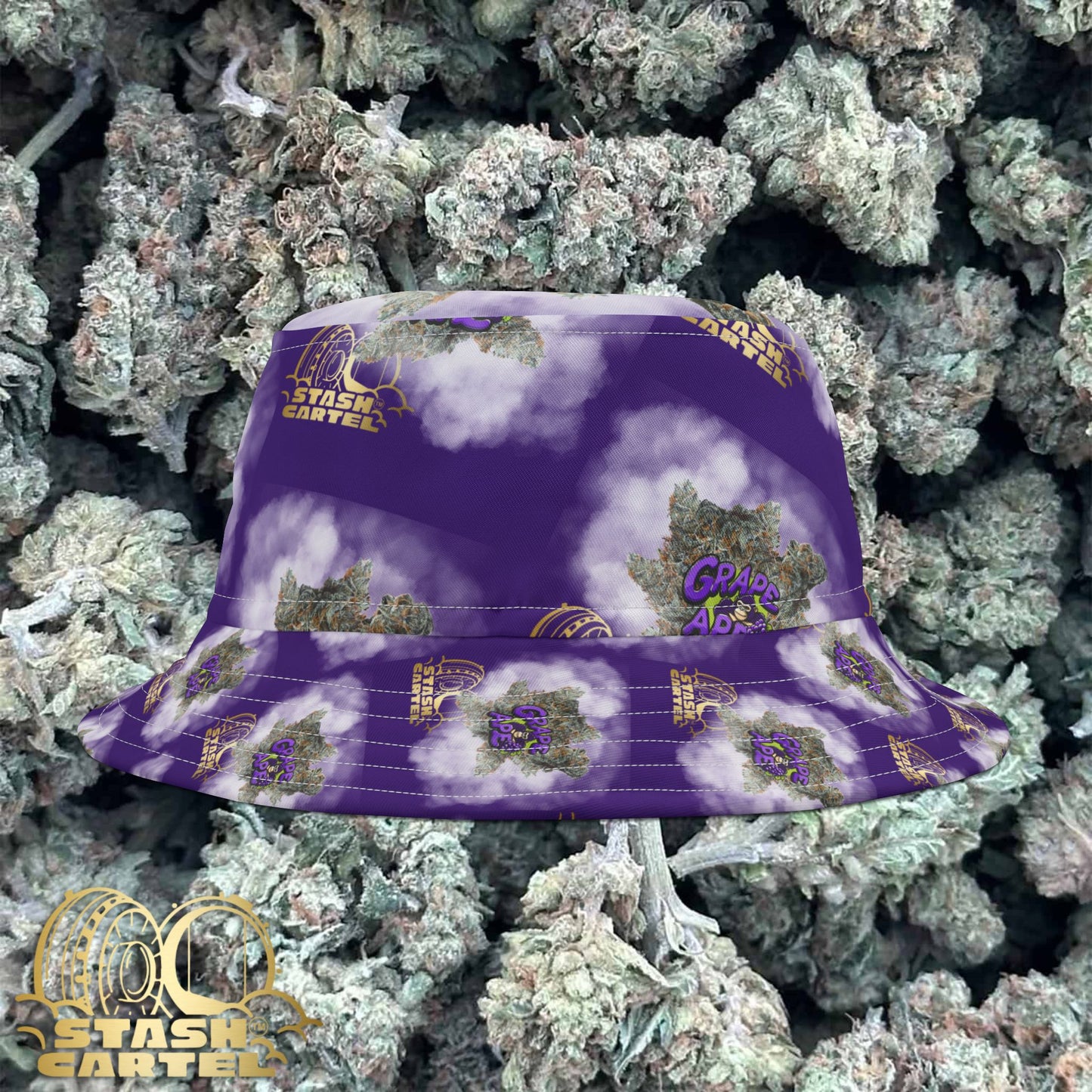 Grape Ape Bucket Hat – Bold Berry Drip with Chill Ape Energy