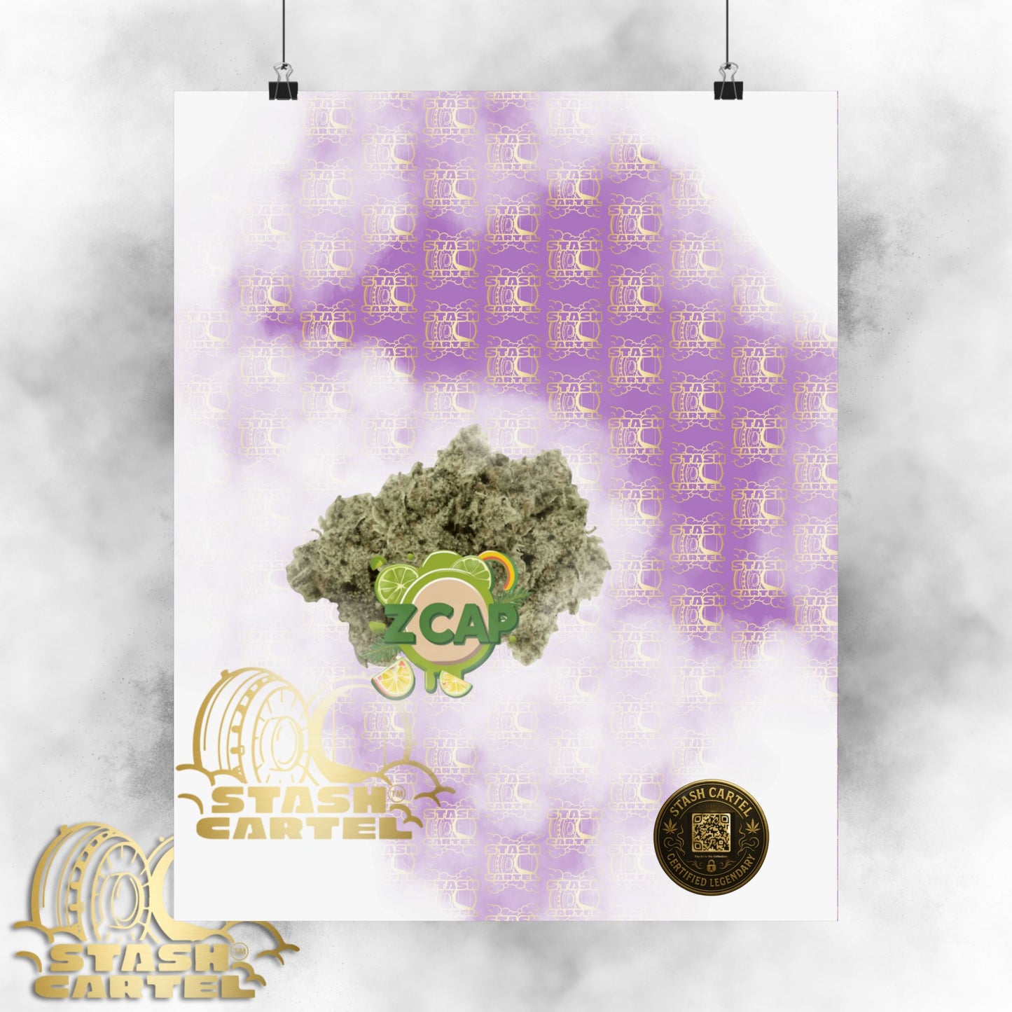 🧢🍬 Z Cap Poster – Designer Zkittlez Hybrid Wall Poster with Drippy Terps