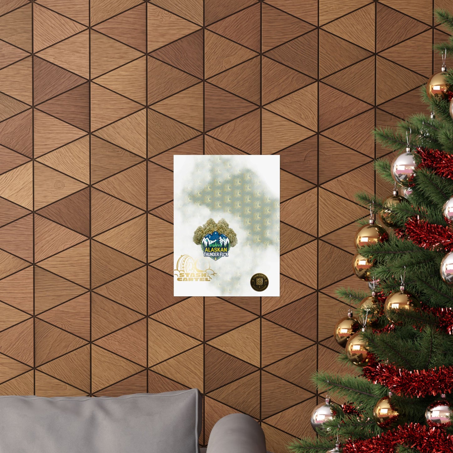 ❄️💨 Alaskan Thunder Fuck Poster – Cold Sativa Energy for Wild Minds