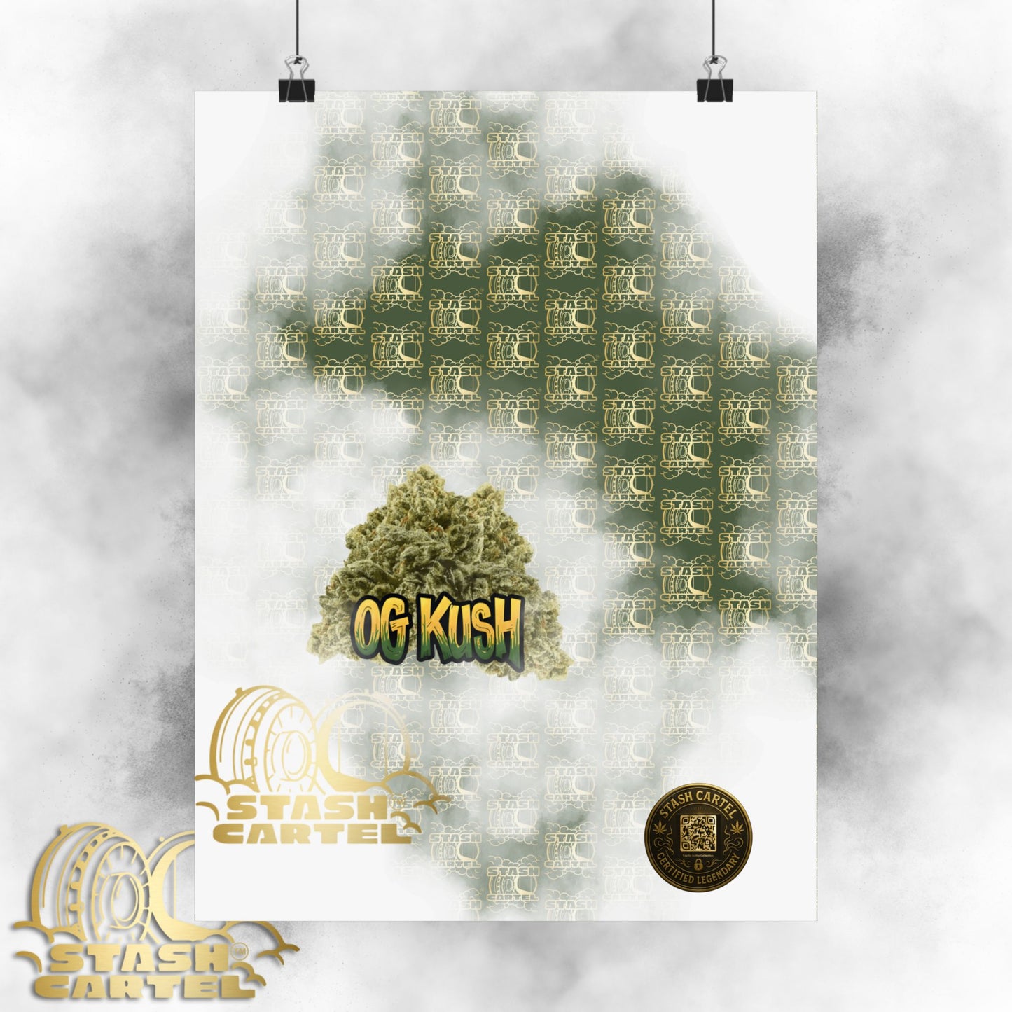 🔥 "OG Kush" Gas-Heavy Poster – West Coast Royalty Cannabis Wall Print