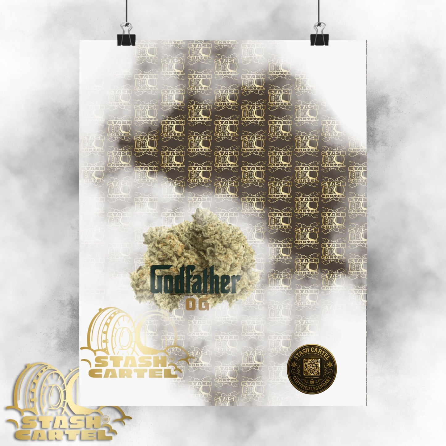 🕴️💨 "Godfather OG" Indica Poster – The Don of Heavy OGs