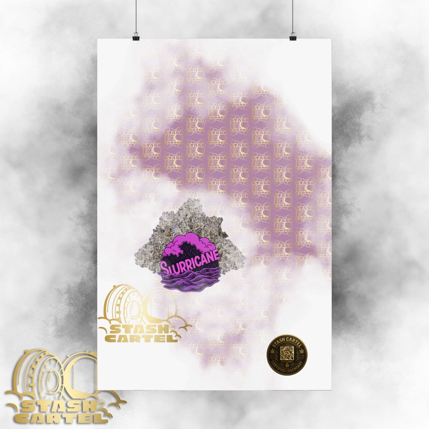 🌪️💜 Slurricane Poster – Indica Power Poster with Creamy Grape Terps