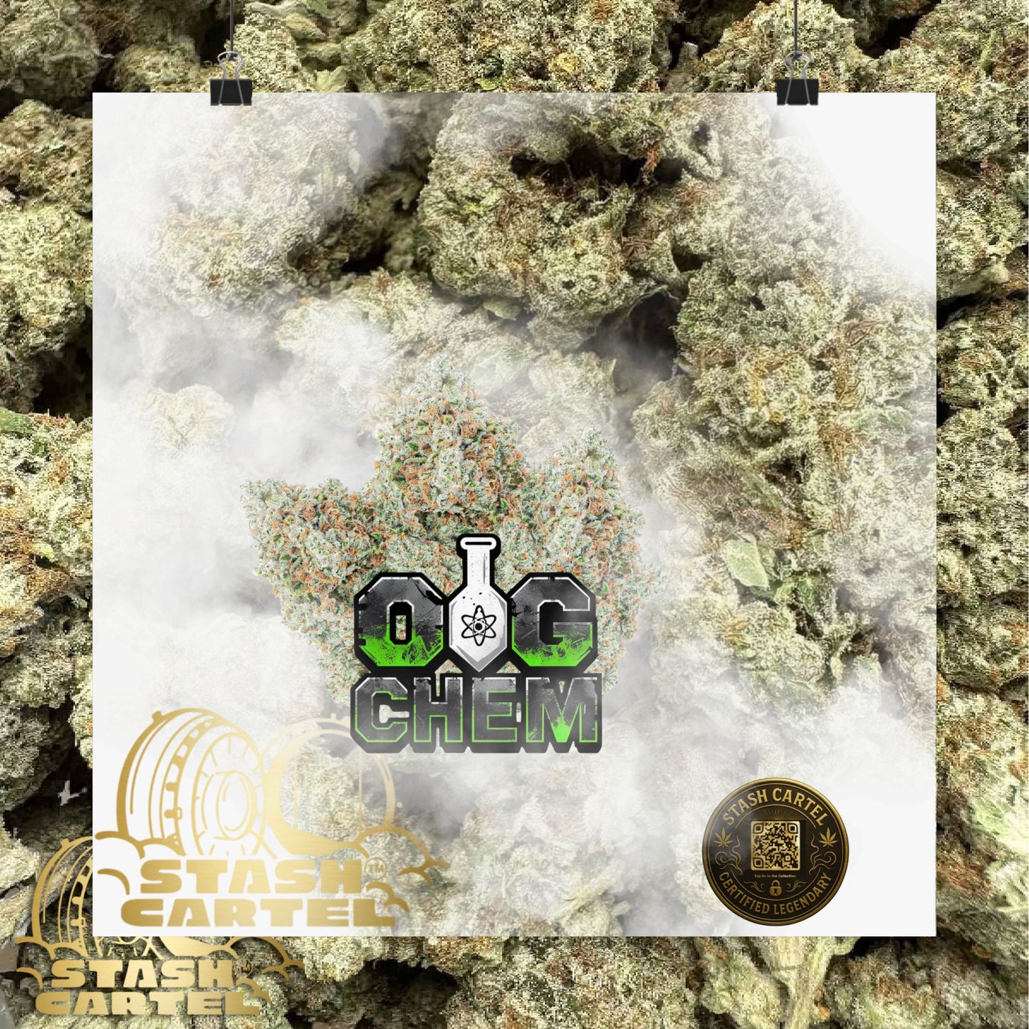 OG Chem Strain Poster – Loud Gas Cannabis Art for True Heads