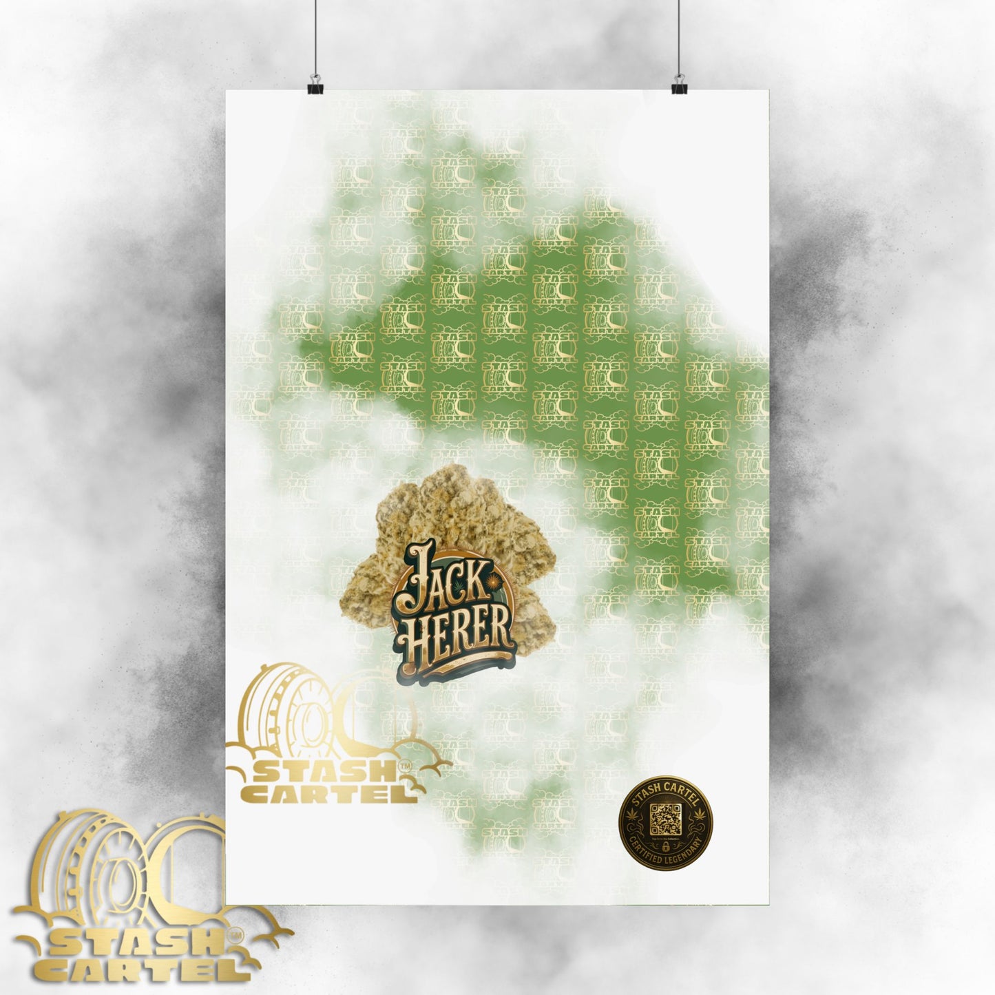 📖 "Jack Herer" Activist Sativa Energy Poster – Legacy Cannabis Art in Dank Green