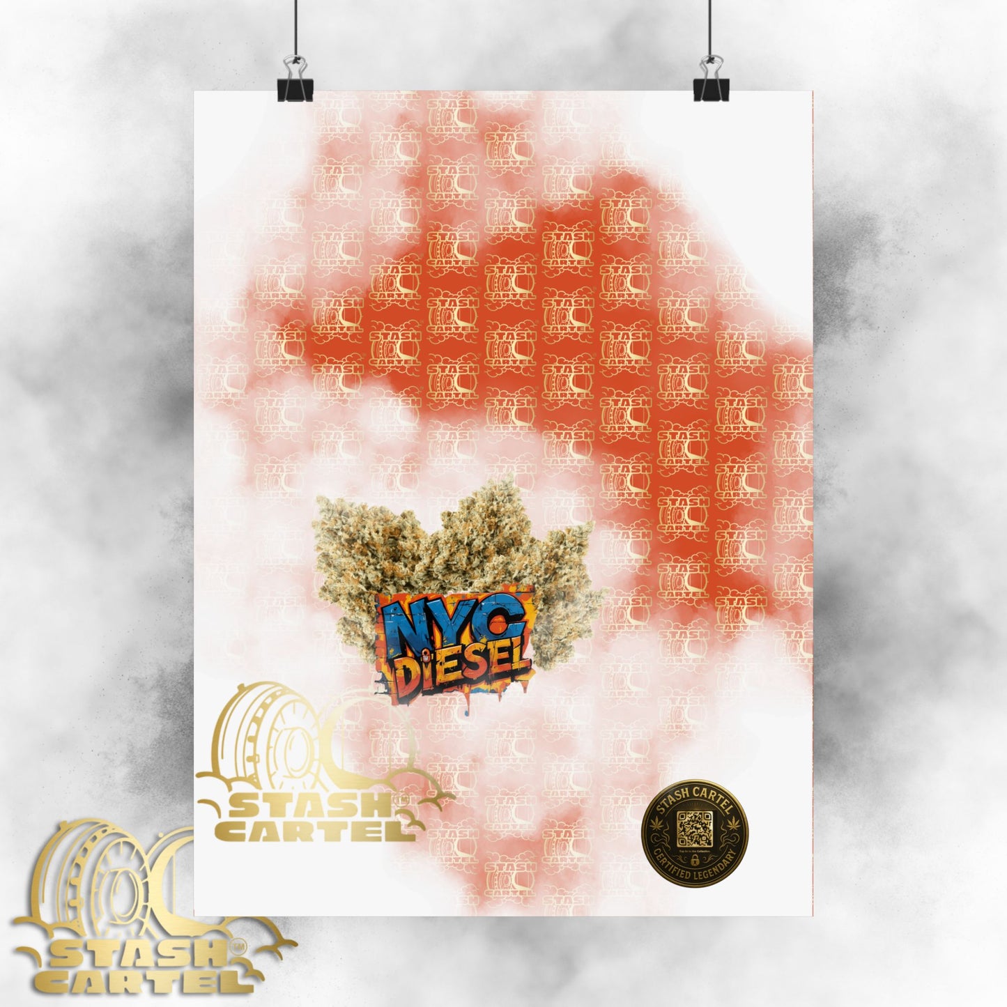 🗽⛽ NYC Diesel Poster – Iconic Sativa-Dominant Hybrid with Grapefruit Citrus & East Coast Funk