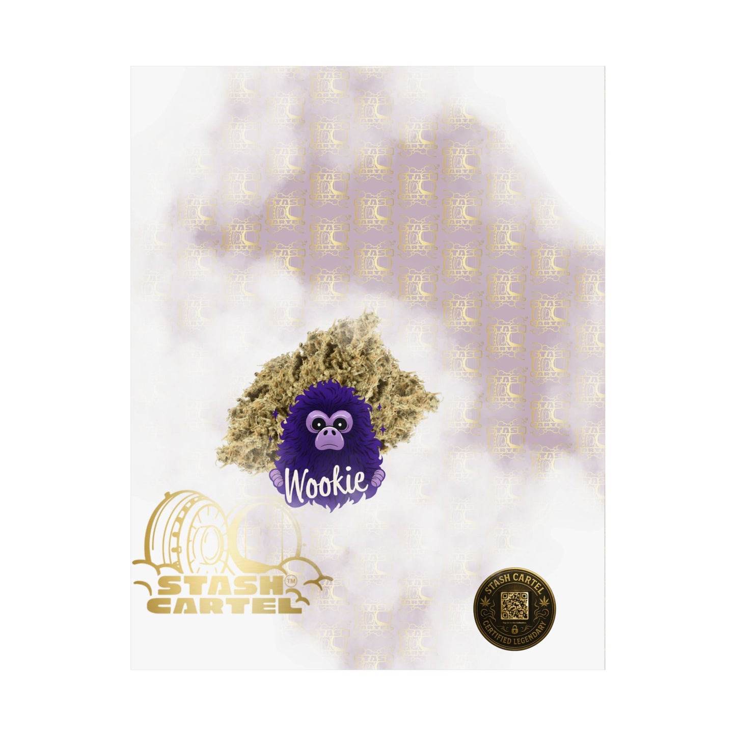 🧝‍♂️🌌 Wookie Poster – Psychedelic Funk Wall Art with Deep Indica Terps
