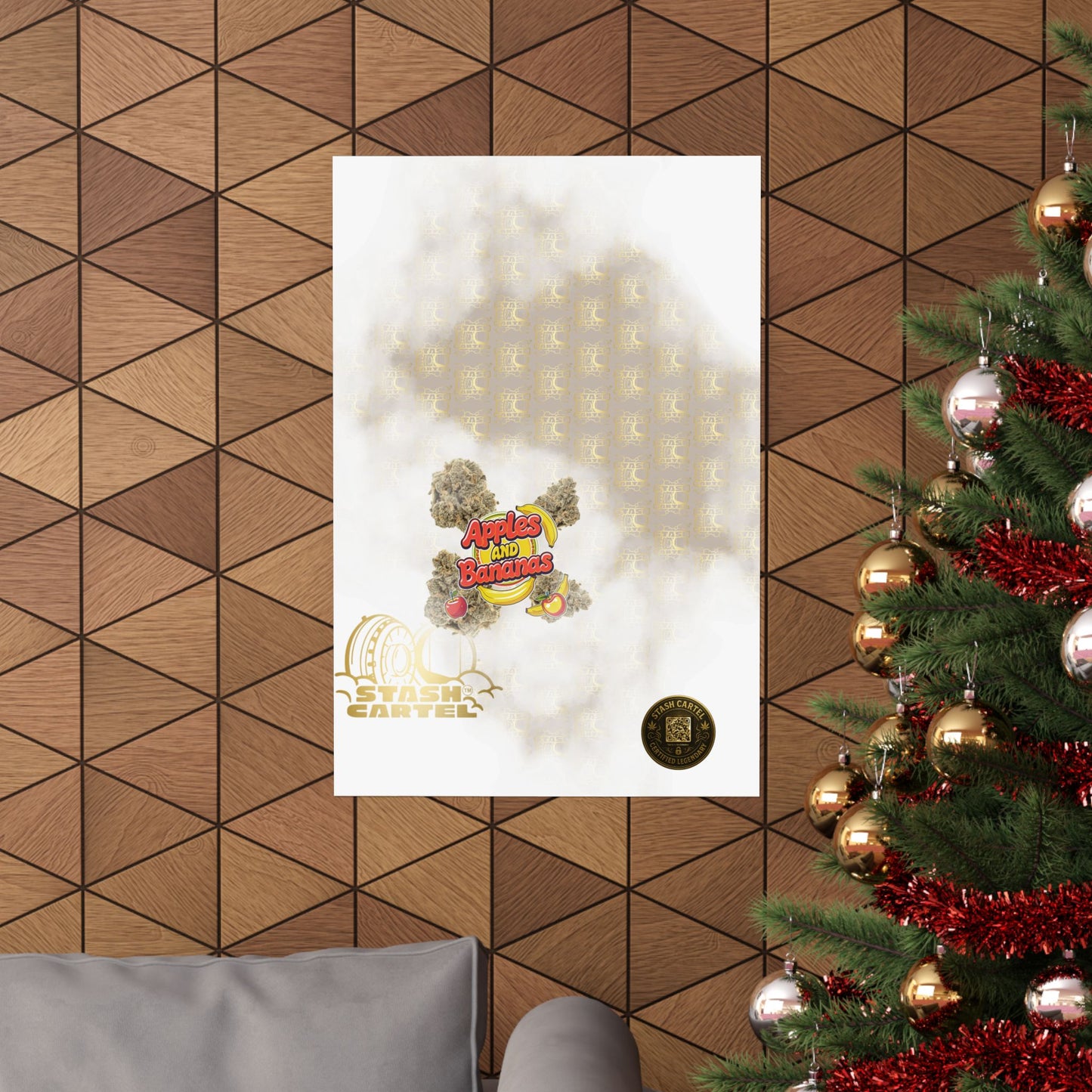 🍎🍌 Apples and Bananas Poster – Fruity Hybrid with Candy Apple & Creamy Tropical Gas