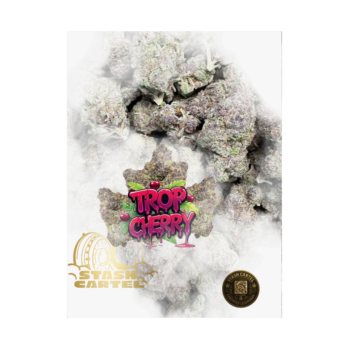 🍒⚡ Trop Cherry Poster – Sativa Poster for Sweet Energy & Focus