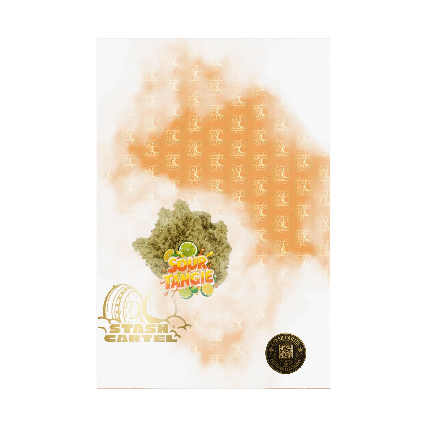 🍊⚡ Sour Tangie Poster – Citrus-Forward Sativa Poster with Diesel Drive