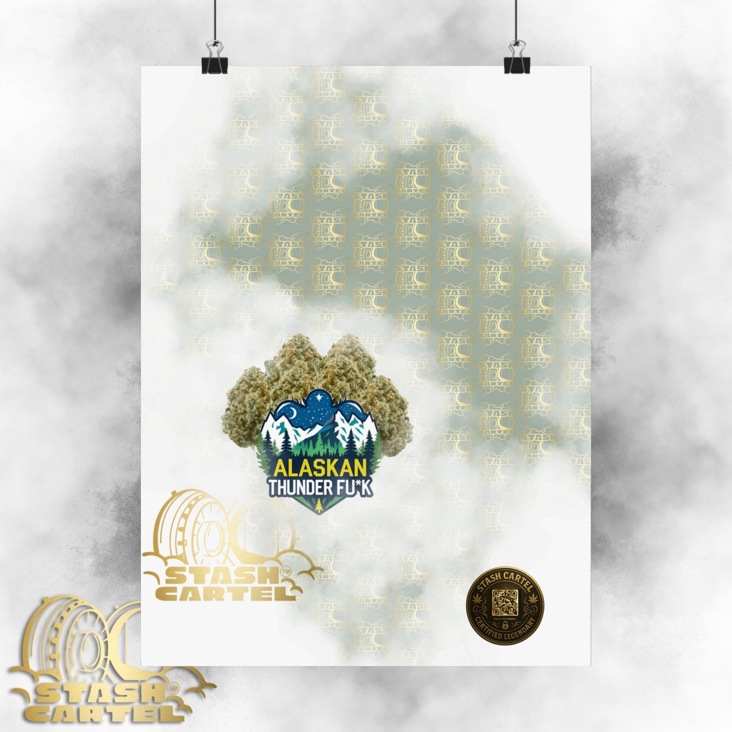 ❄️💨 Alaskan Thunder Fuck Poster – Cold Sativa Energy for Wild Minds