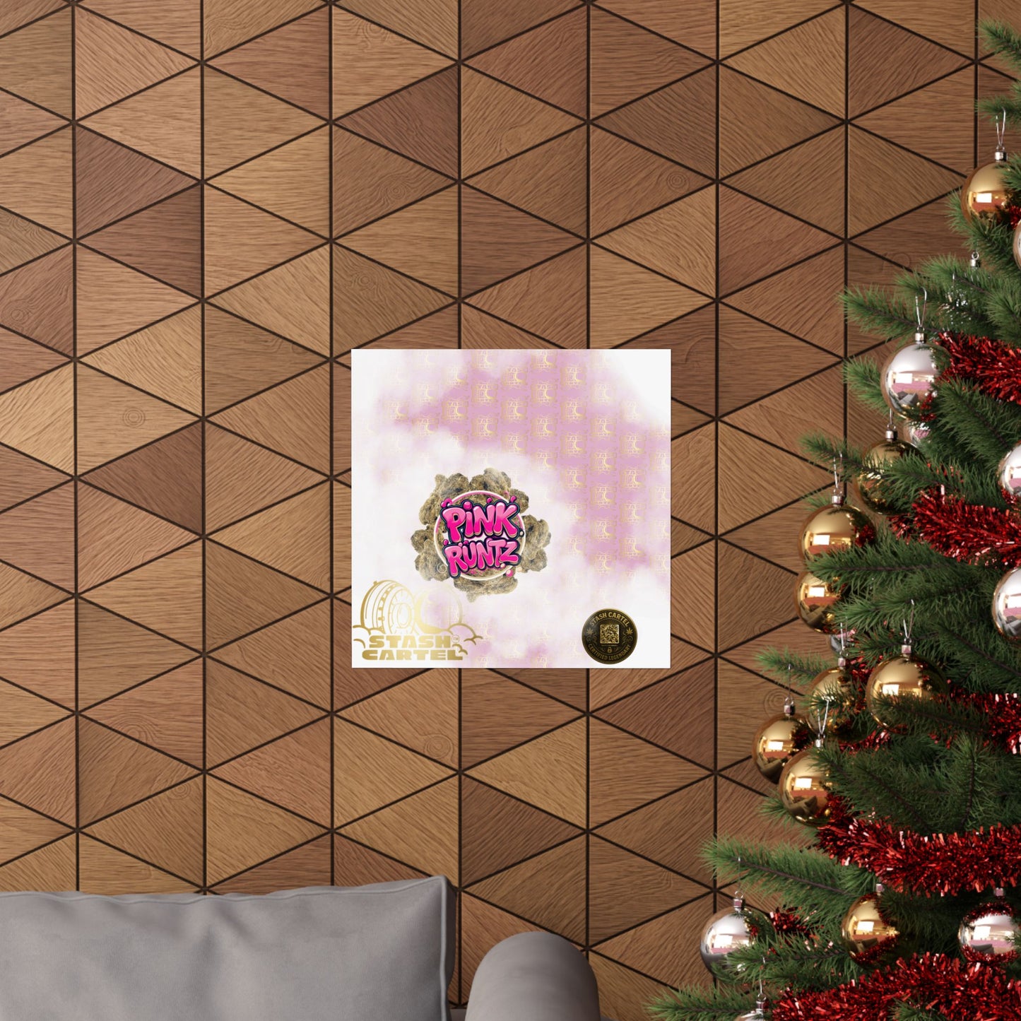 🎀🍭 Pink Runtz Poster – Designer Candy Gas Wall Art with Hybrid Bliss