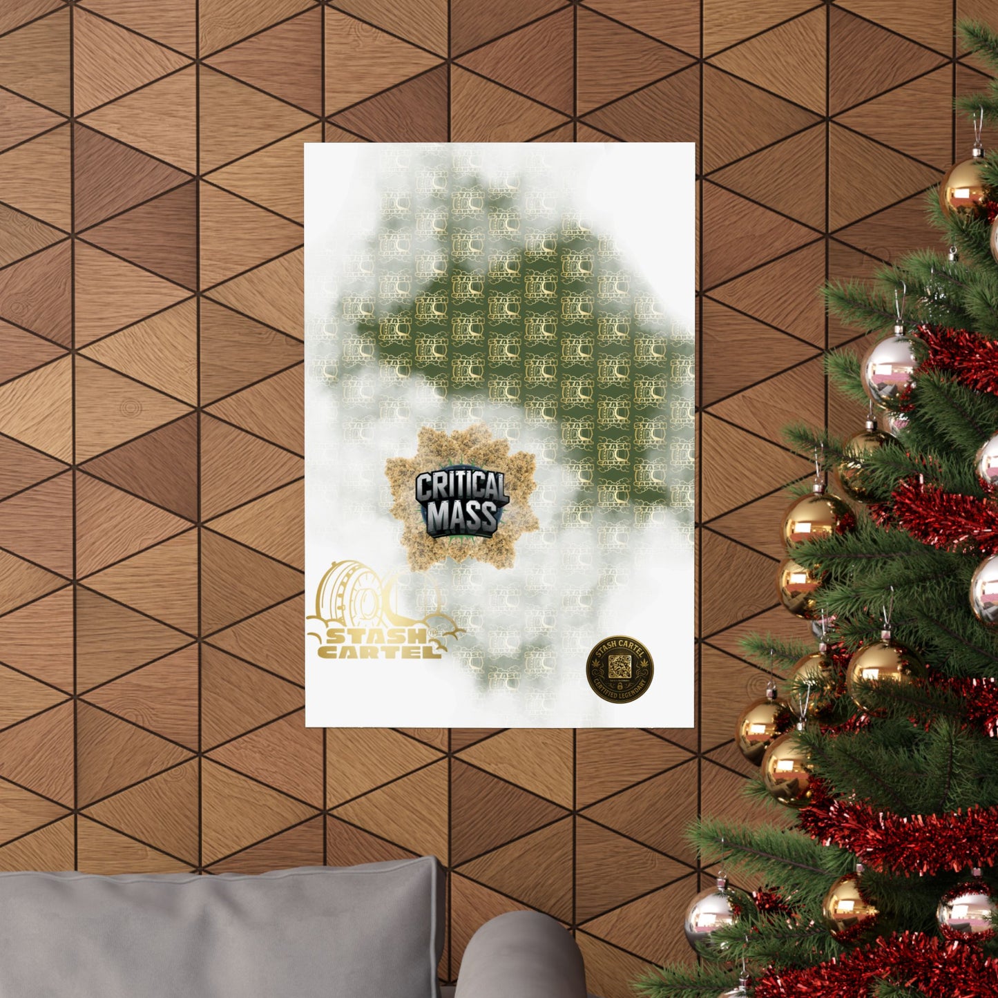 💥 "Critical Mass" Couch-Lock Indica Poster