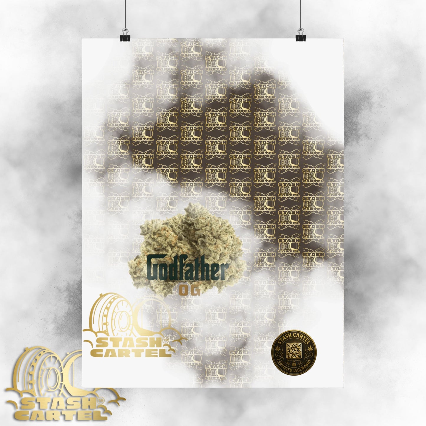 🕴️💨 "Godfather OG" Indica Poster – The Don of Heavy OGs