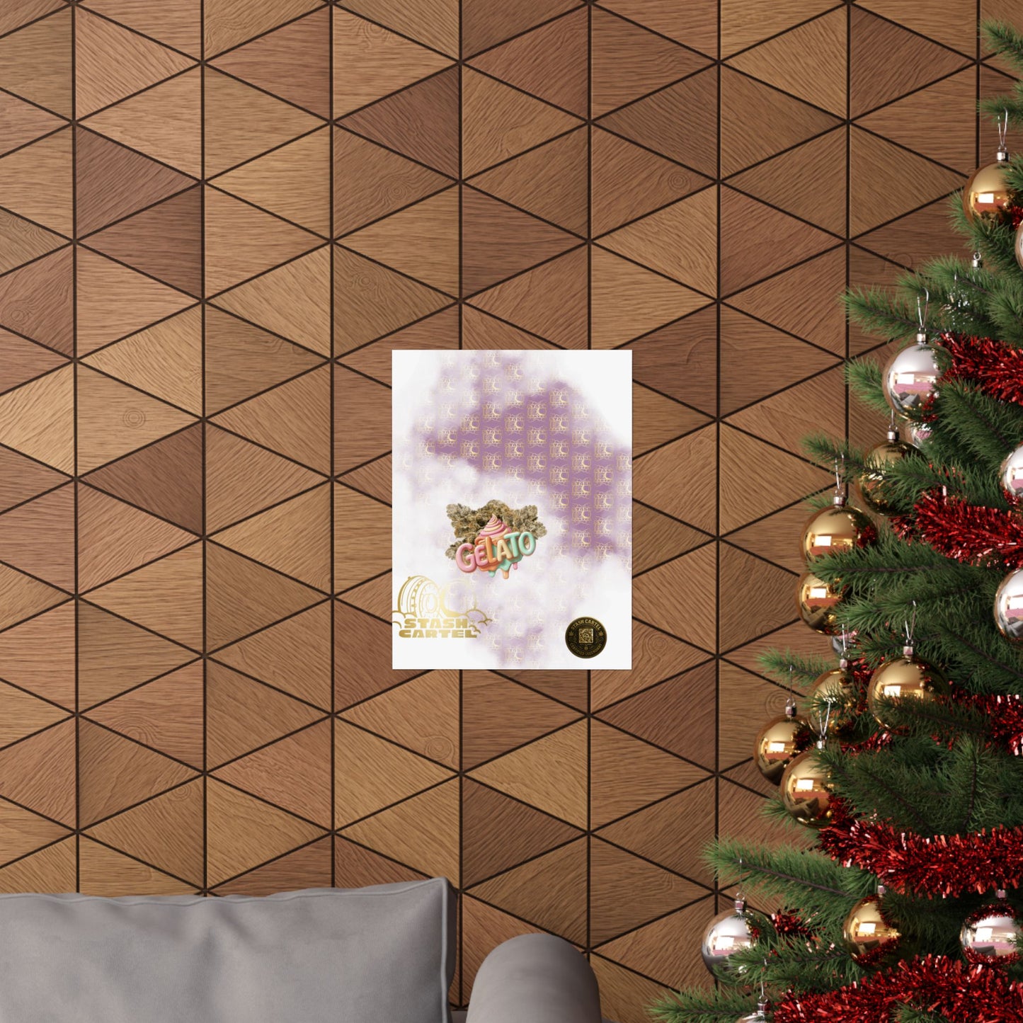 🍨 "Gelato" Strain Poster – Creamy Cannabis Wall Print with Smooth Vibes