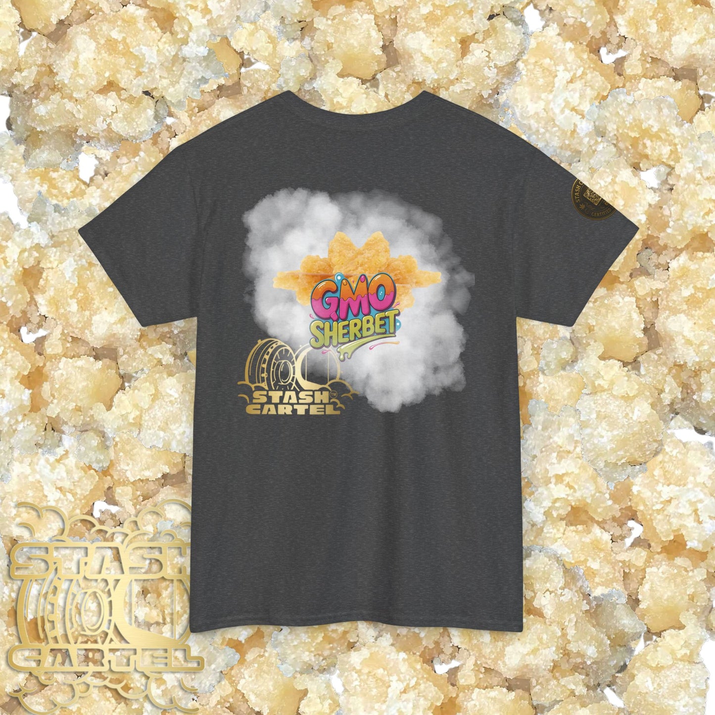 GMO Sherbet Sugar Wax Tee – Full Spectrum Drip, Loud & Creamy Unisex Heavy Cotton Tee