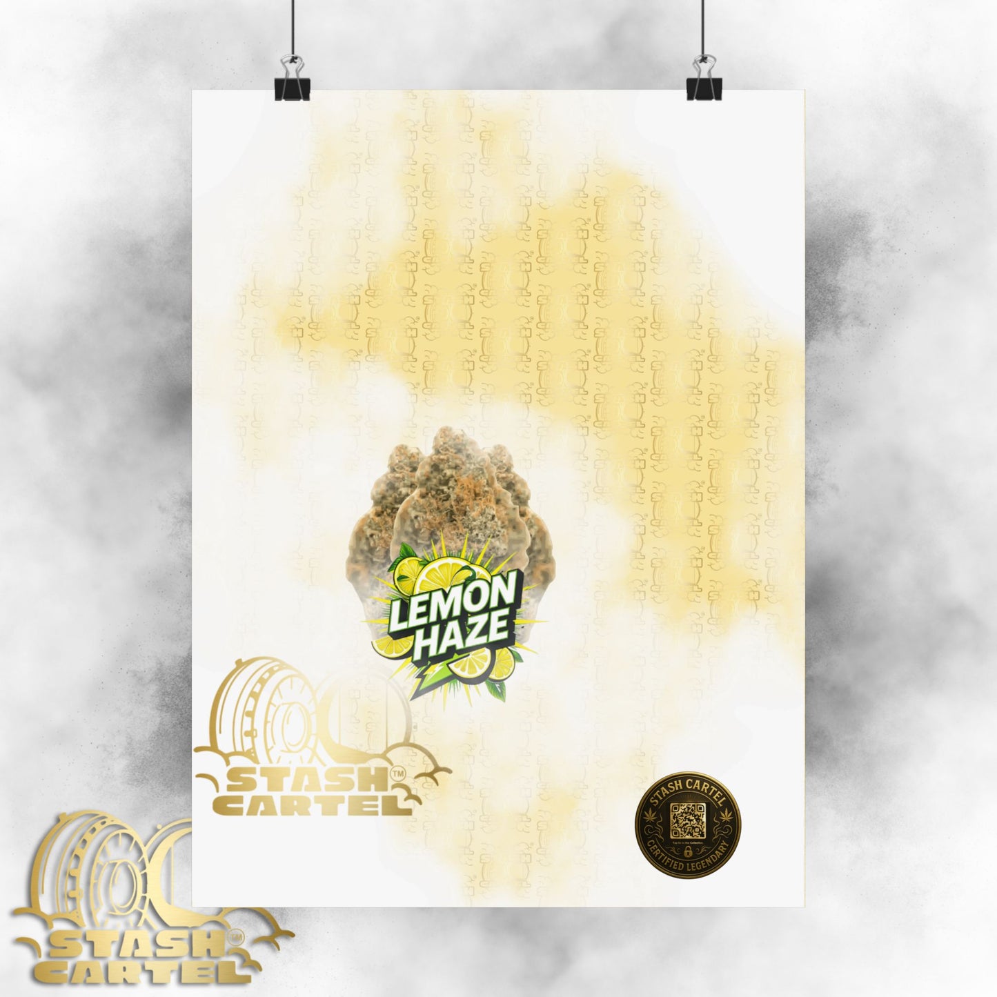 ☀️🍋 Lemon Haze Poster – Bright Citrus Sativa Poster for Focus & Clarity