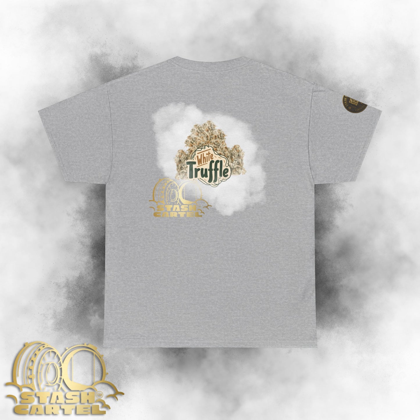 White Truffle Tee – Funky Gas Luxury Unisex Cotton Tee