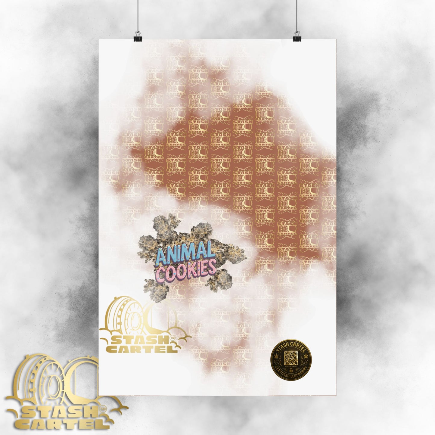 🍪🦁 Animal Cookies Poster – Dense Indica Hybrid with Dessert Sweetness & Sedative Power