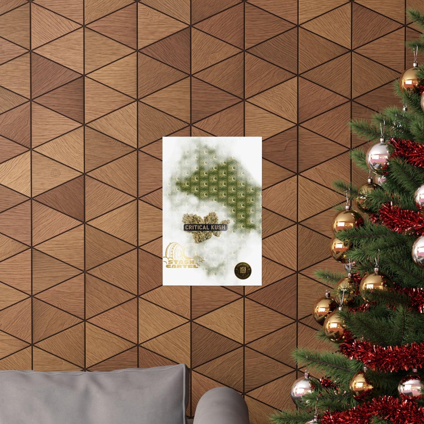 💣🌲 Critical Kush Poster – Classic Indica Wall Art with Spicy Earth & Knockout Calm
