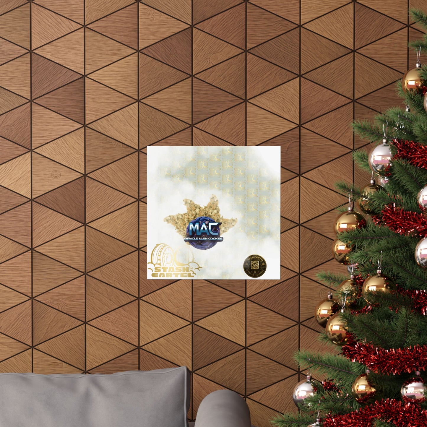 👽🍪 MAC (Miracle Alien Cookies) Poster – Cosmic Hybrid Wall Art with Designer Flavor