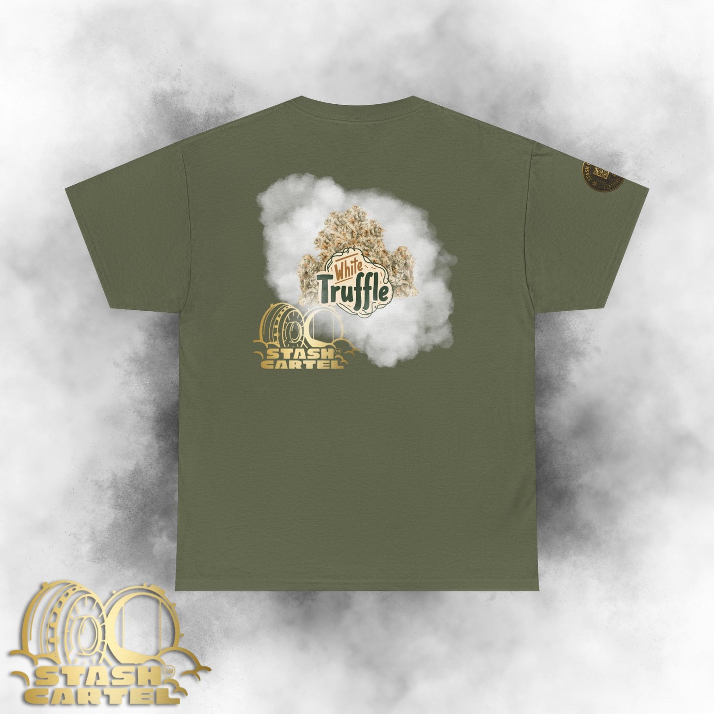 White Truffle Tee – Funky Gas Luxury Unisex Cotton Tee