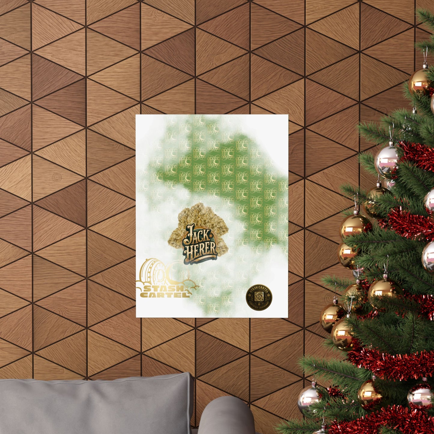 📖 "Jack Herer" Activist Sativa Energy Poster – Legacy Cannabis Art in Dank Green