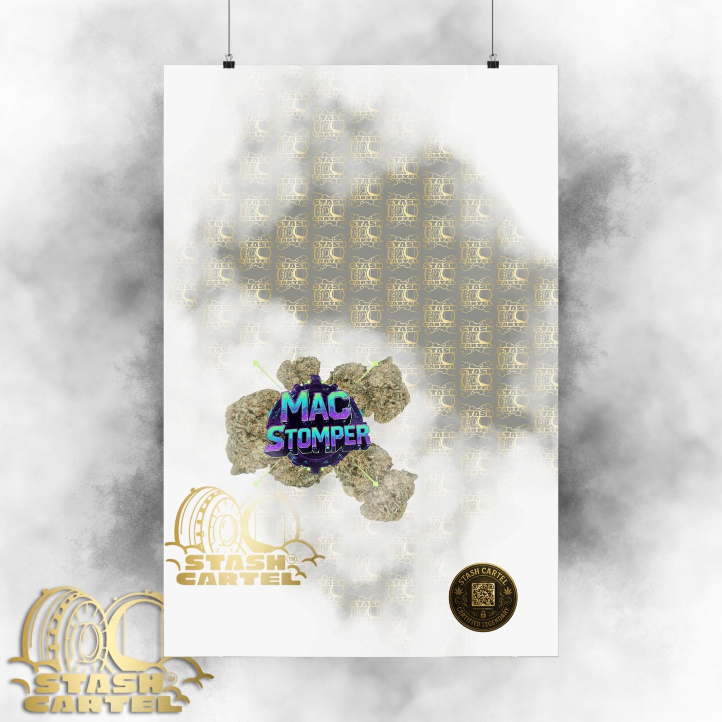 👟🪐 MAC Stomper Poster – Potent Hybrid with Creamy Gas & Cosmic Body High