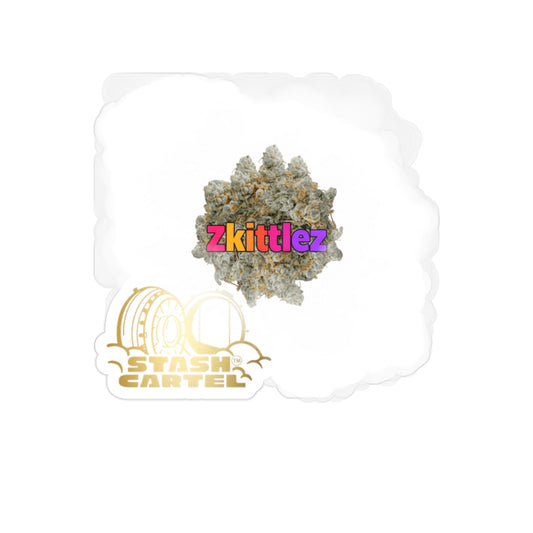 Zkittlez Transparent Outdoor Sticker – Weed Lifestyle Collectible