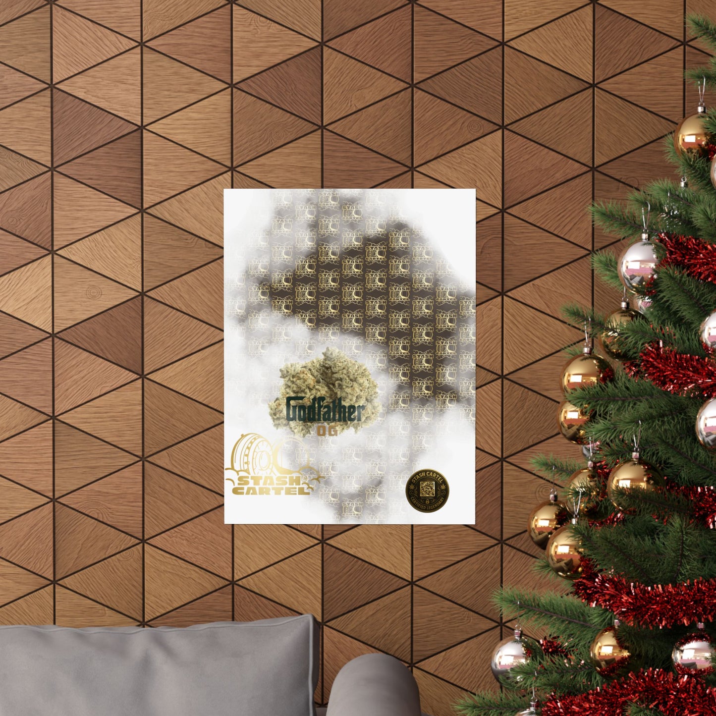 🕴️💨 "Godfather OG" Indica Poster – The Don of Heavy OGs