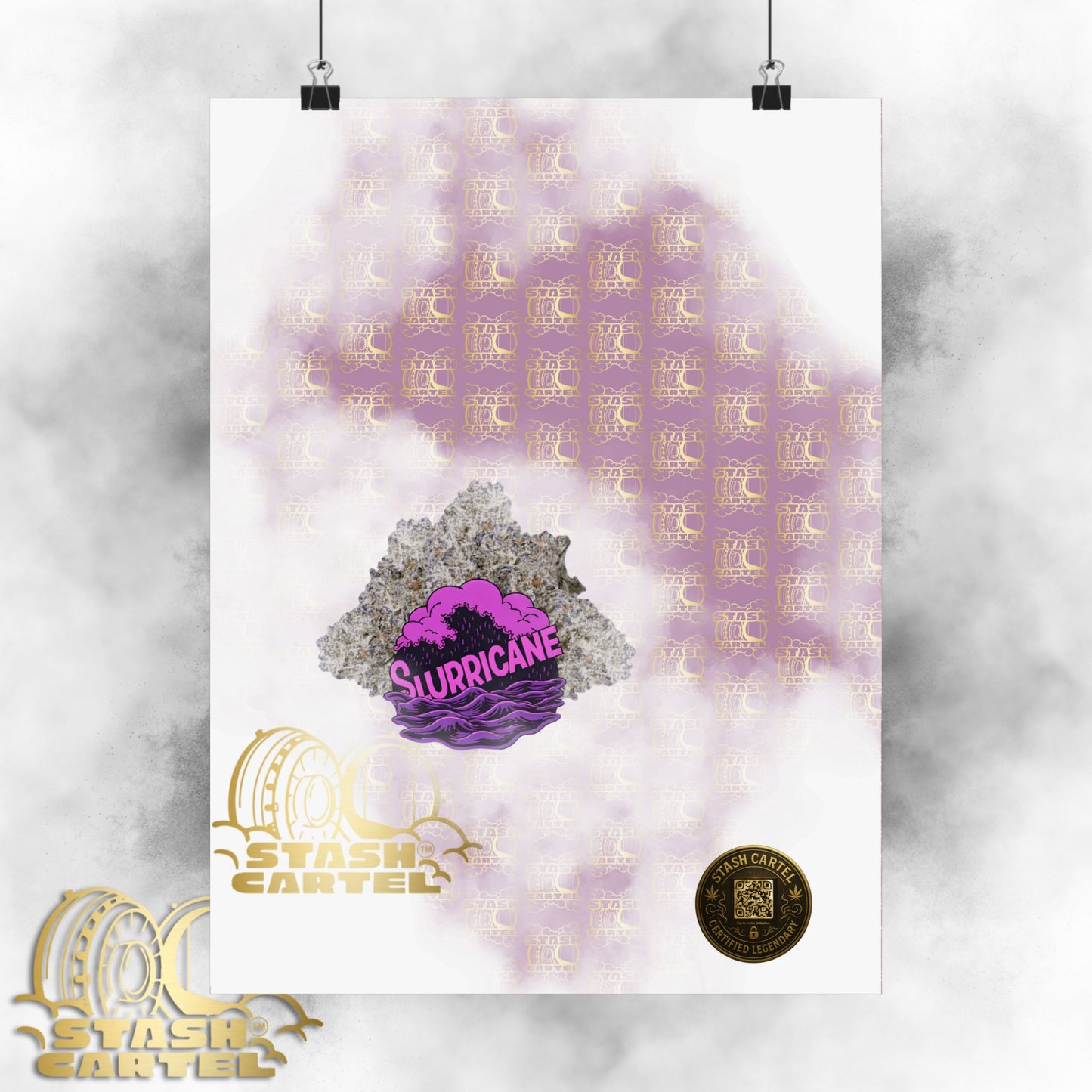 🌪️💜 Slurricane Poster – Indica Power Poster with Creamy Grape Terps