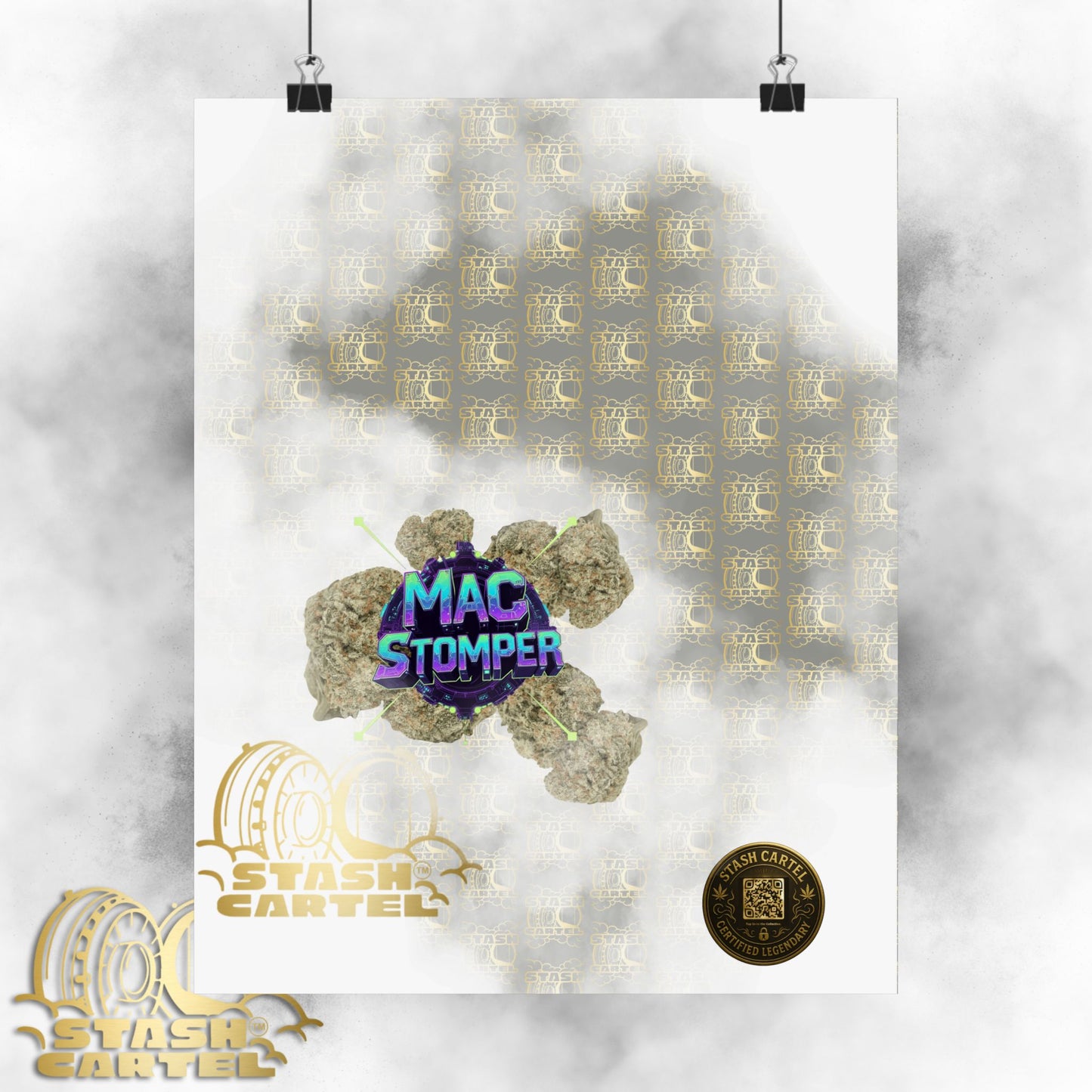 👟🪐 MAC Stomper Poster – Potent Hybrid with Creamy Gas & Cosmic Body High