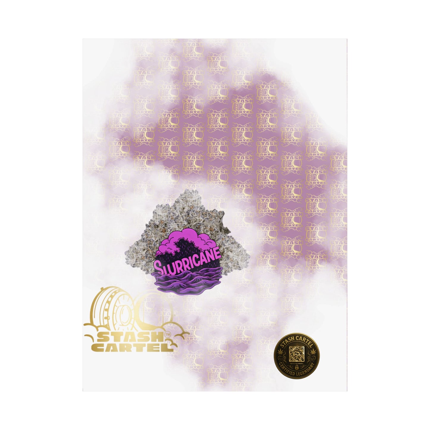 🌪️💜 Slurricane Poster – Indica Power Poster with Creamy Grape Terps