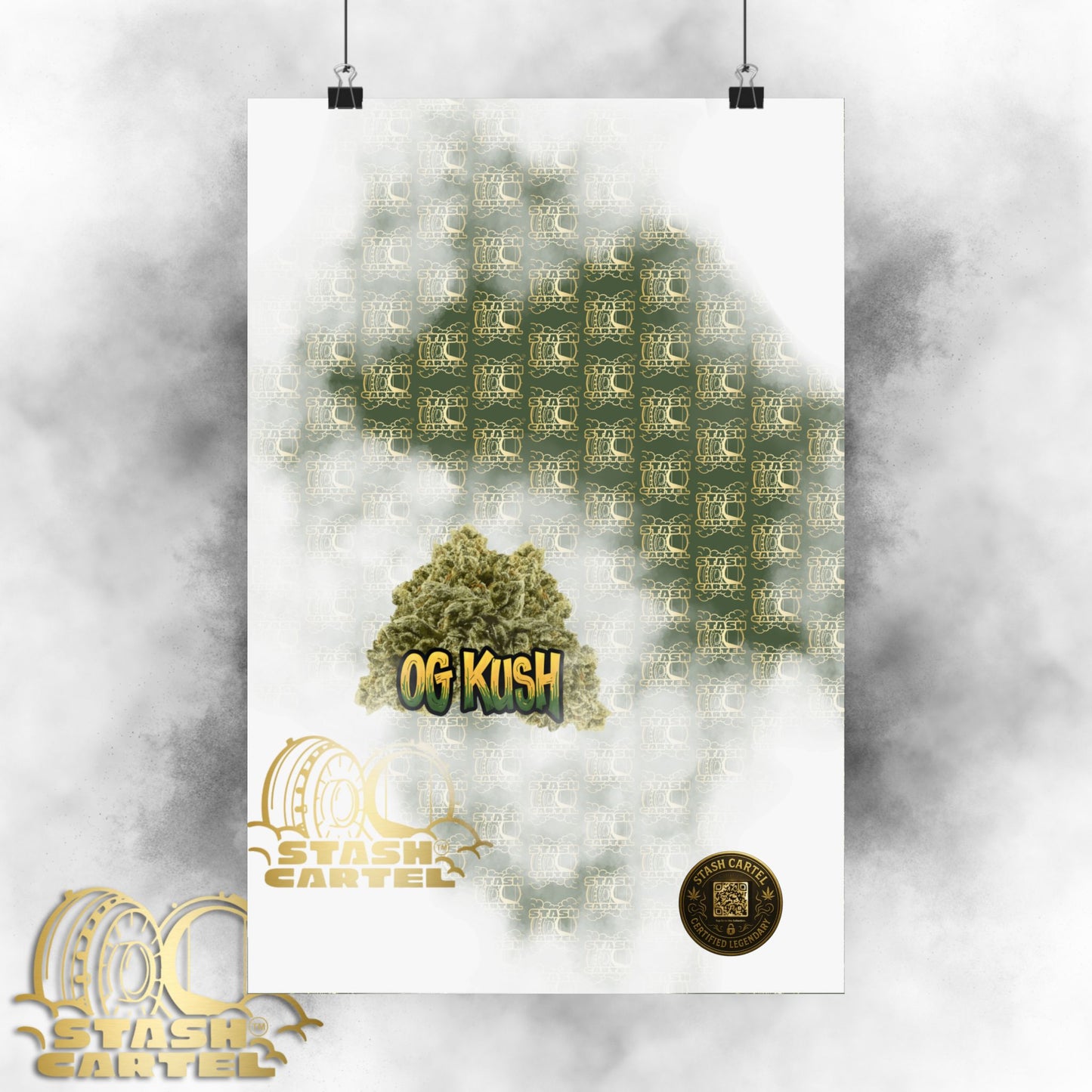 🔥 "OG Kush" Gas-Heavy Poster – West Coast Royalty Cannabis Wall Print