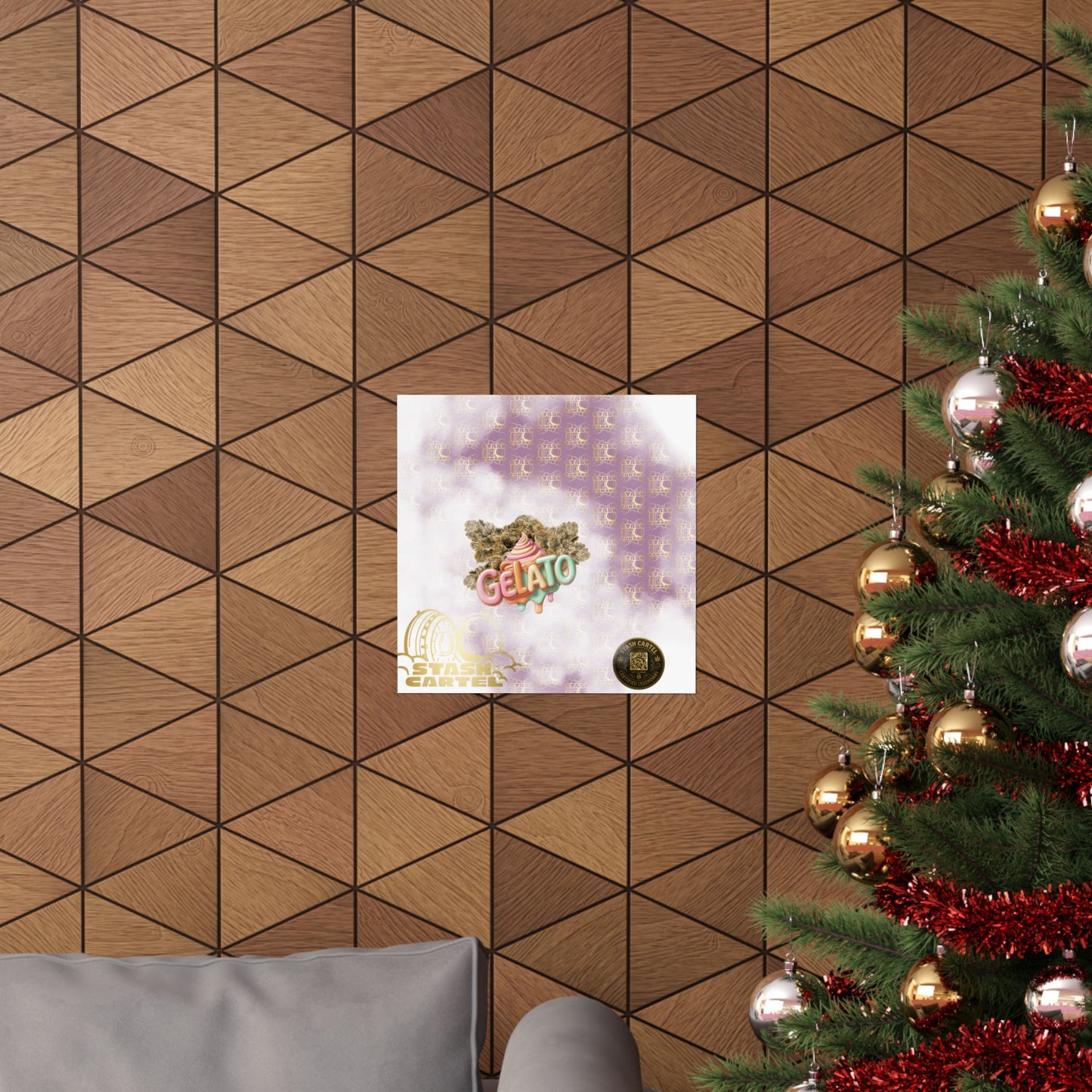 🍨 "Gelato" Strain Poster – Creamy Cannabis Wall Print with Smooth Vibes