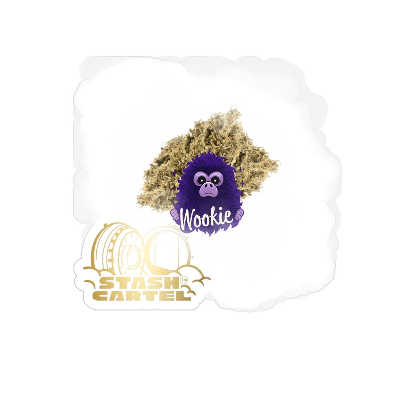 Wookie Transparent Outdoor Sticker – Weed Lifestyle Design