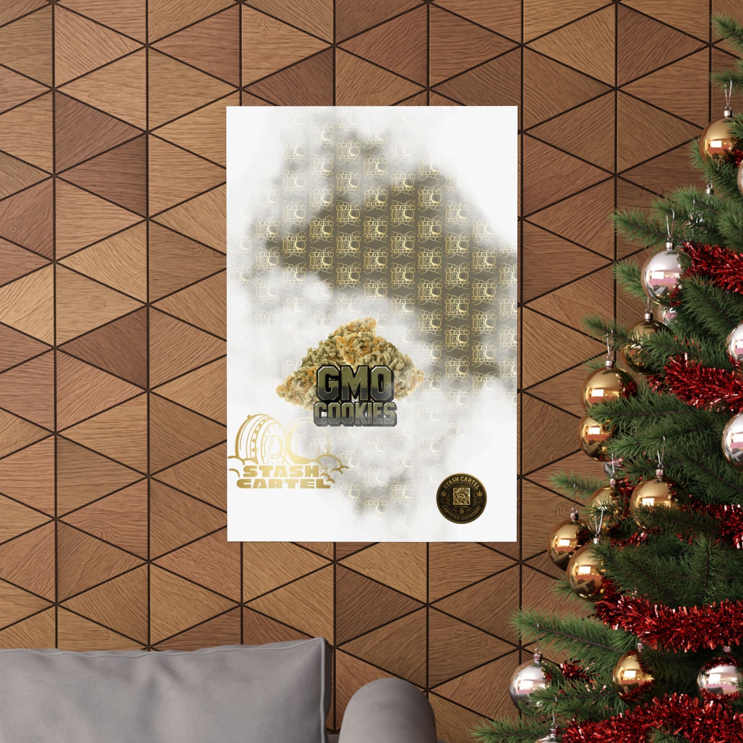 🧄 "GMO Cookies" Heavy-Hitting Indica Gas Poster