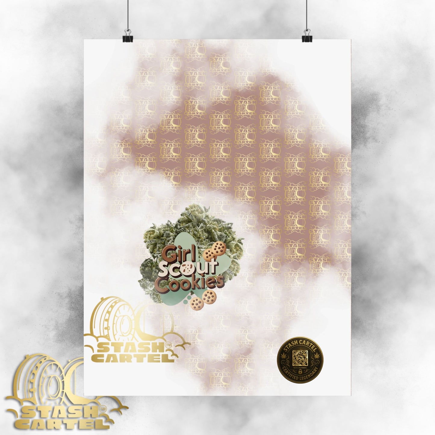 Girl Scout Cookies Legendary Hybrid Poster Art – Sweet & Loud Cannabis Decor