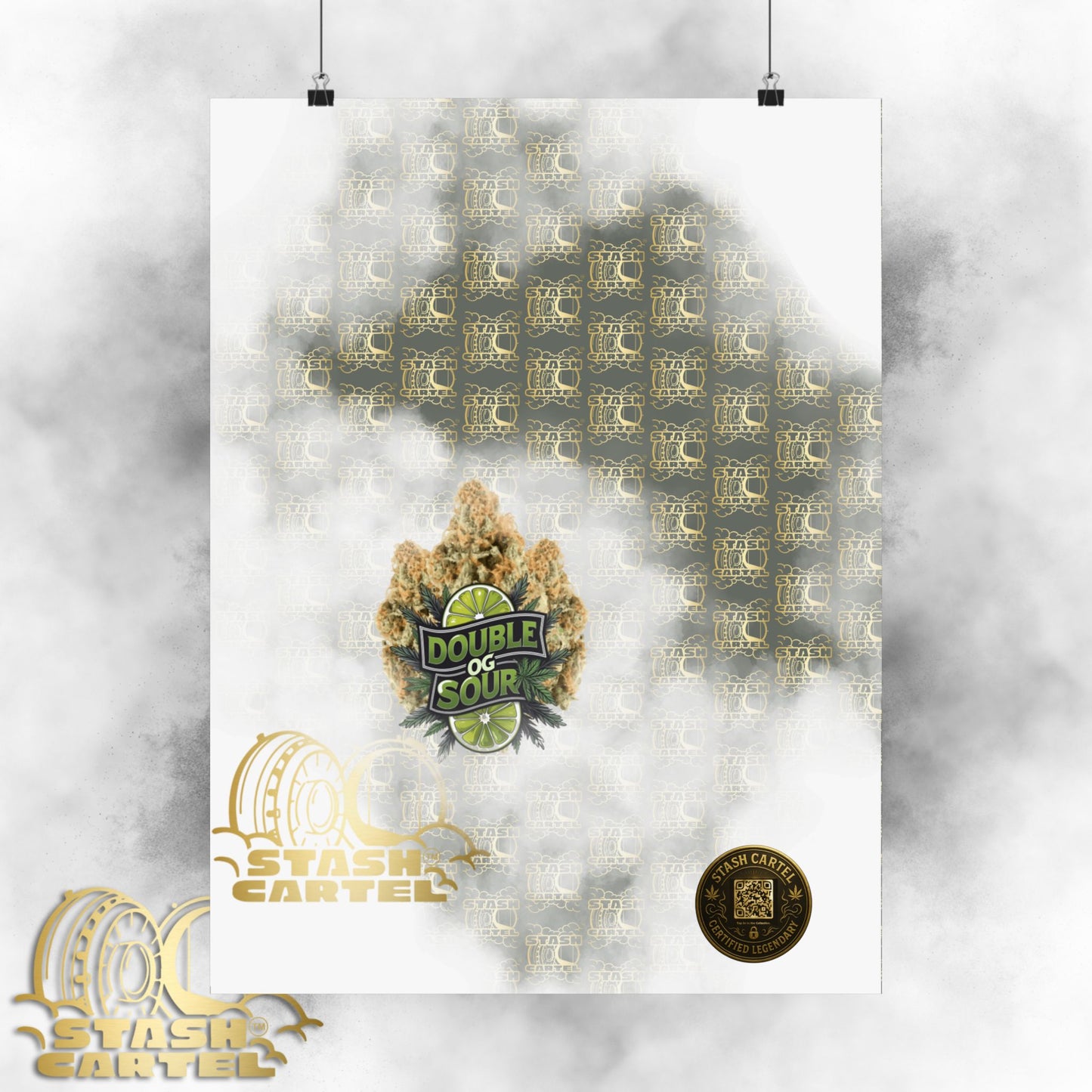 🔋⛽ "Double OG Sour" Indica-Hybrid Poster – Heavy Gas, Deeper Vibes