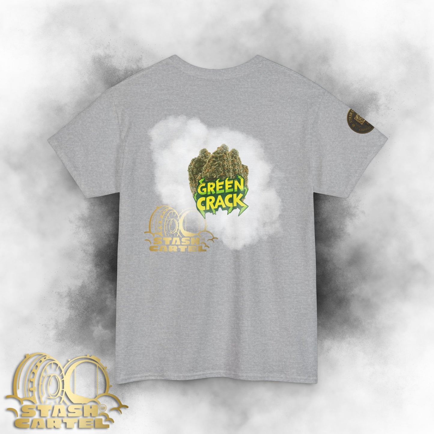 Green Crack Tee – Electric Citrus Wake-Up Unisex Heavy Cotton Tee