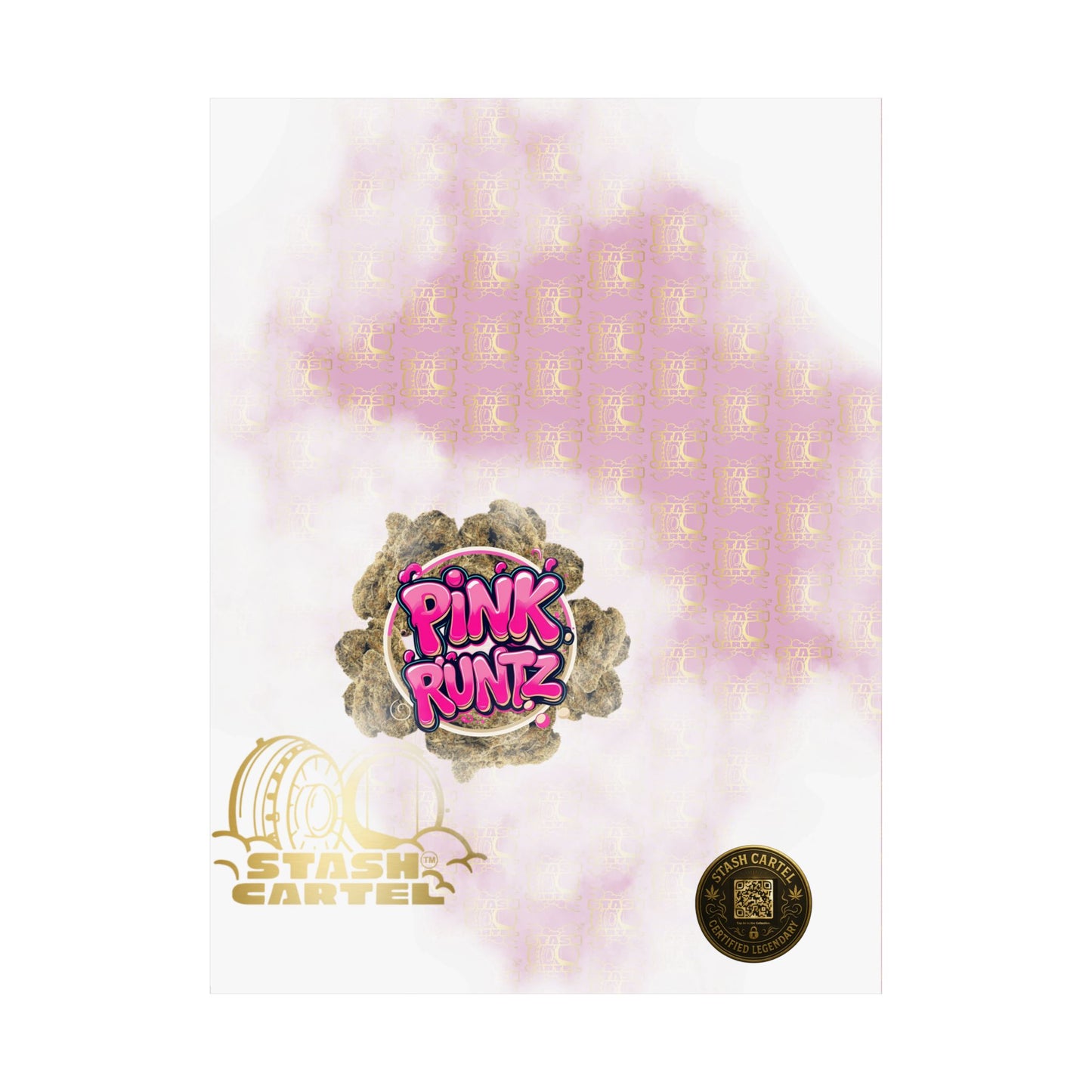 🎀🍭 Pink Runtz Poster – Designer Candy Gas Wall Art with Hybrid Bliss